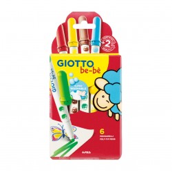 Carioca Super Lavabila, Varf 5mm, 6 Buc/cutie, Giotto Be-be