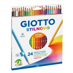 Creioane Colorate 24 Culori/cutie, Giotto Stilnovo