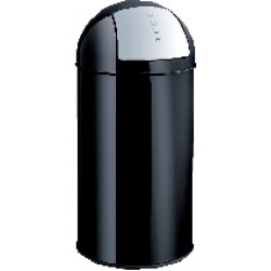 Cos Metalic Cu Capac Antifoc, Clapeta Cu Arc, 30 Litri, Helit - Negru Cos Metalic Cu Capac Antifoc, Clapeta Cu Arc, 30 Litri, Helit - Negru