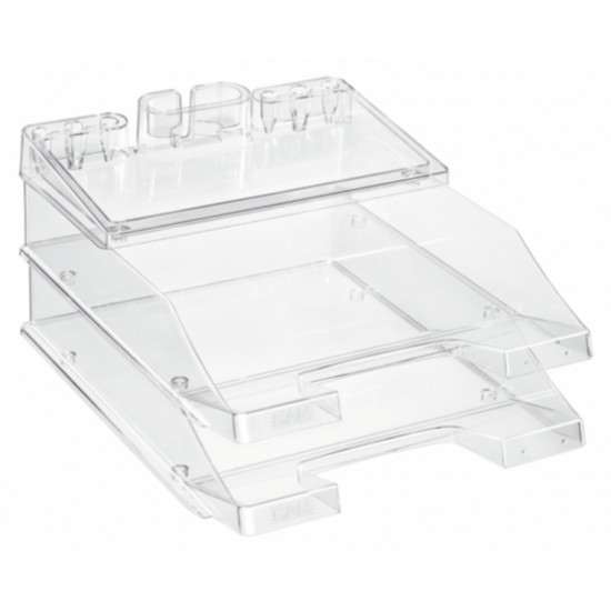 Set 2 Tavi Documente + 1 Istep Organizer, Han Proset - Transparent Cristal