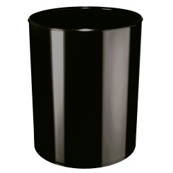 Cos De Birou Pentru Hartii, 13 Litri, Cu Insertie De Aluminiu, Rezistent La Foc, Han - Negru