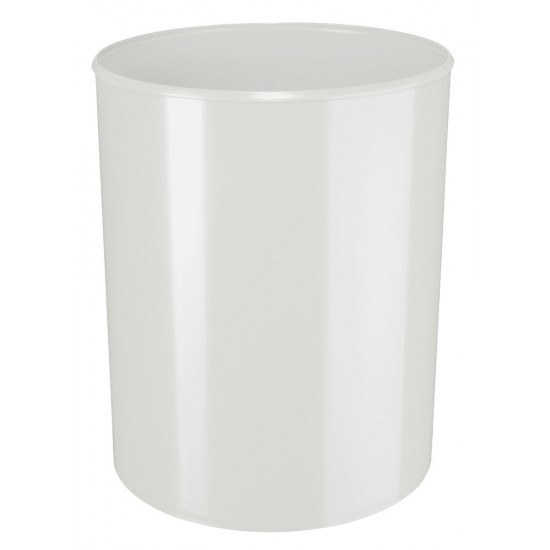 Cos De Birou Pentru Hartii, 20 Litri, Cu Insertie De Aluminiu, Rezistent La Foc, Han - Gri Deschis