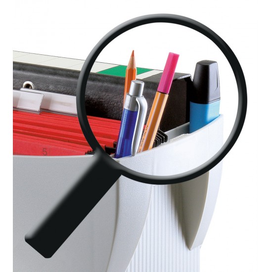 Suport Plastic Pentru 20 Dosare Suspendabile, Han Swing - Gri Deschis