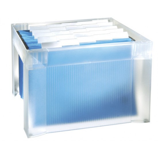 Suport Plastic Pentru 35 Dosare Suspendabile, Han Karat Pur - Transparent Mat