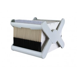 Suport Plastic Pentru 35 Dosare Suspendabile, Han X-cross - Gri Deschis