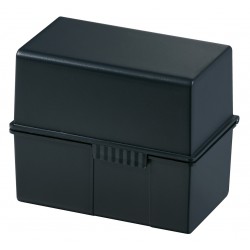 Cutie A6, Cu Capac, Pentru 400 Fise Din Carton, Han - Negru