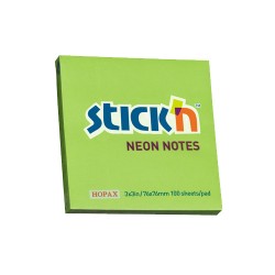 Notes Autoadeziv 76 X 76 Mm, 100 File, Stick"n - Verde Neon Notes Autoadeziv 76 X 76 Mm, 100 File, Stick"n - Verde Neon