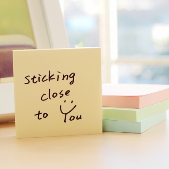 Notes Autoadeziv 76 X 76 Mm, 100 File, Stick"n - Portocaliu Pastel