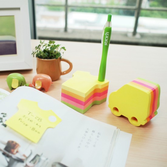 Notes Autoadeziv Die-cut - Tricou, 70 X 70 Mm, 400 File, Stick"n - 5 Culori Fluorescente