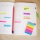 Stick Index Plastic Transparent Color 45 X 8 Mm, 8 X 20 File/set, Stick"n - 8 Culori Neon