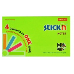 Magic Notes Autoadeziv 76 X 127 Mm, 100 File, Stick"n Magic Notes - 4 Culori Neon Magic Notes Autoadeziv 76 X 127 Mm, 100 File, Stick"n Magic Notes - 4 Culori Neon