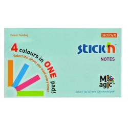 Magic Notes Autoadeziv 76 X 127 Mm, 100 File, Stick"n Magic Notes - 4 Culori Pastel Magic Notes Autoadeziv 76 X 127 Mm, 100 File, Stick"n Magic Notes - 4 Culori Pastel
