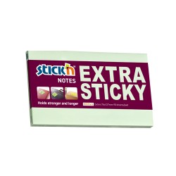Notes Autoadeziv Extra-sticky 76 X 127mm, 90 File, Stick"n - Verde Pastel Notes Autoadeziv Extra-sticky 76 X 127mm, 90 File, Stick"n - Verde Pastel