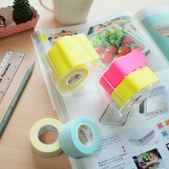 Rezerva Notes Autoadeziv In Rola, Pentru Dispenser, 25 Mm X 10 M, 2 Buc/set, Stick"n - 2 Culori Neon