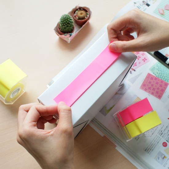 Rezerva Notes Autoadeziv In Rola, Pentru Dispenser, 25 Mm X 10 M, 2 Buc/set, Stick"n - 2 Culori Neon