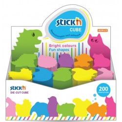 Display Stick"n Cube Animals - Birds - Fishes, 200 File/cub, 3 X 10 Cuburi/display - Neon Asortate Display Stick"n Cube Animals - Birds - Fishes, 200 File/cub, 3 X 10 Cuburi/display - Neon Asortate