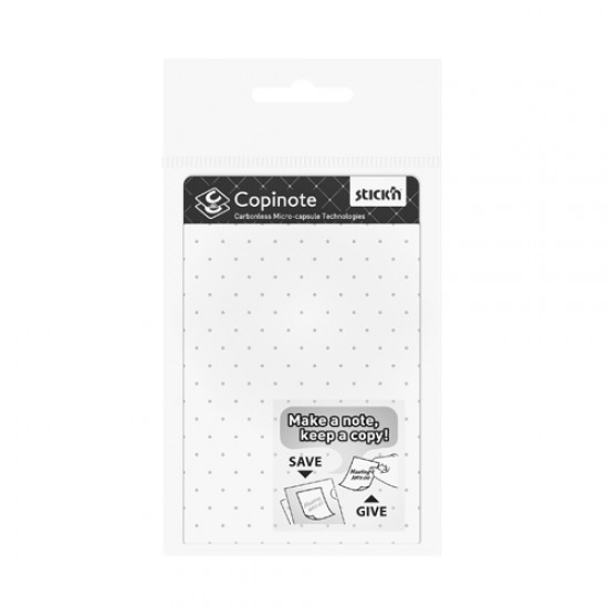 Copinote 101 X 75 Mm, 20 Seturi/carnet, Autocopiativ, Stick"n - Alb