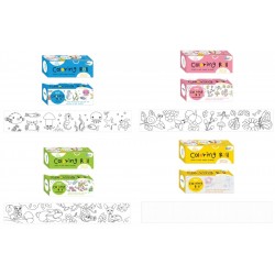 Display Stick"n Coloring Roll, 100 X 2438 Mm/rola - 3 X 4 Modele Asortate