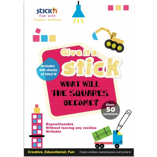 Carte Creativa Stick"n Square - Patrate Neon Asortate