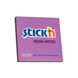 Notes Autoadeziv 76 X 76 Mm, 100 File, Stick"n - Mov Neon Notes Autoadeziv 76 X 76 Mm, 100 File, Stick"n - Mov Neon