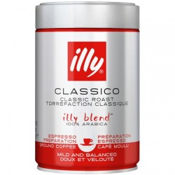 Cafea Illy Espresso Medium, 250gr./cutie Metalica - Macinata
