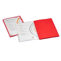 Mapa Sortare A4, 6 Separatoare, Carton Color, Coperta Pp Cu Buzunar De Prezentare, Avanti - Rosu