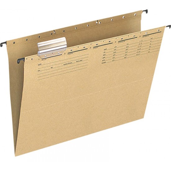 Dosar Suspendabil Cu Eticheta , Bagheta Metalica, Q-connect - Kraft