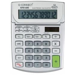 Calculator De Birou, 12 Digits, 102 X 140mm, Ecran Rabatabil, Q-connect - Gri Calculator De Birou, 12 Digits, 102 X 140mm, Ecran Rabatabil, Q-connect - Gri