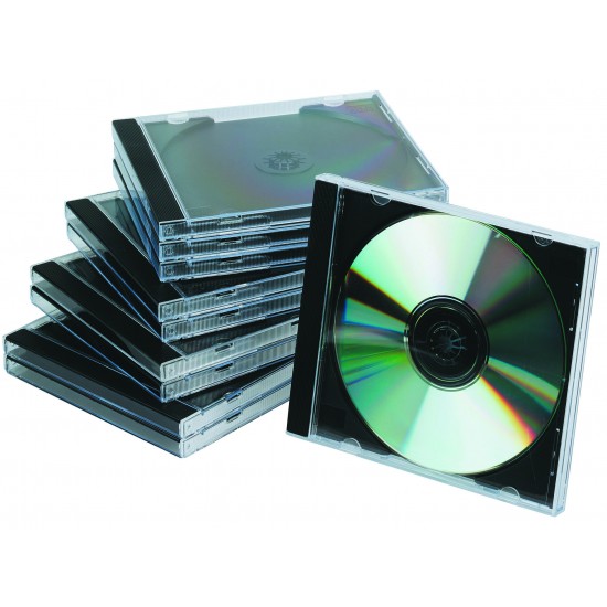 Carcasa Jewel Pentru Cd/dvd, 10 Buc/set, Q-connect