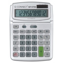 Calculator De Birou, 12 Digits, 140 X 180mm, Ecran Rabatabil, Q-connect - Gri Calculator De Birou, 12 Digits, 140 X 180mm, Ecran Rabatabil, Q-connect - Gri