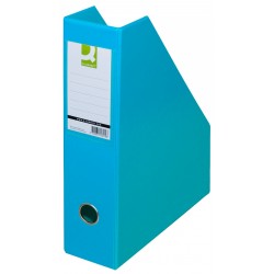 Suport Reviste, Carton Plastifiat Pvc, Latime 76mm, Q-connect - Bleu Suport Reviste, Carton Plastifiat Pvc, Latime 76mm, Q-connect - Bleu