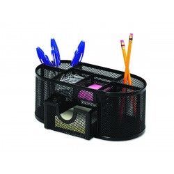 Organizer Metalic Mesh, De Birou, 8 Compartimente, Q-connect - Negru