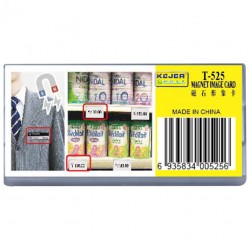 Ecuson Dreptunghiular Din Plastic, Pentru Nume, Magnetic, 70 X 35mm, Kejea - Transparent