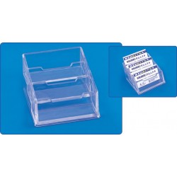 Suport Plastic Pentru 3 Seturi Carti De Vizita, Pentru Birou, Kejea - Transparent Suport Plastic Pentru 3 Seturi Carti De Vizita, Pentru Birou, Kejea - Transparent
