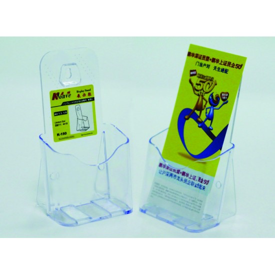 Display Plastic Pentru Brosuri, De Birou/perete, 1 X 1/3a4, Kejea - Transparent