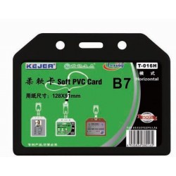 Buzunar Pvc Flexibil, Pentru Id Carduri, 128 X 91mm, Orizontal, 5 Buc/set, Kejea - Transparent