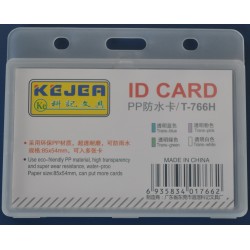 Suport Pp Water Proof, Pentru Carduri, 85 X 55mm, Orizontal, 5 Buc/set, Kejea - Transparent