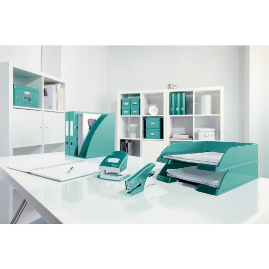 Biblioraft Leitz 180 Wow, Carton Laminat, A4, 52 Mm, Turcoaz