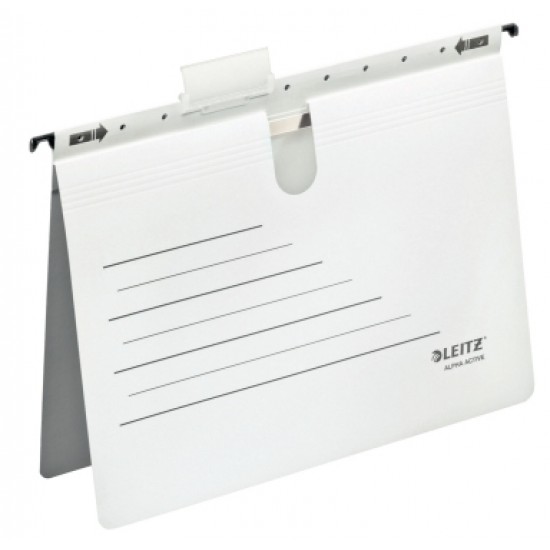 Dosar Suspendabil A4, Cu Sina, Carton 225g/mp, 5 Buc/set, Leitz Alpha Active - Alb
