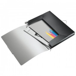 Mapa Leitz Style Jumbo, Plastic Pp, 30mm - Negru Satin