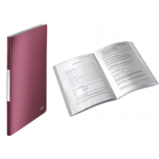 Mapa Leitz Style, De Prezentare, Plastic Pp, 40 De Folii - Grena