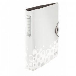 Caiet Mecanic A4, Din Plastic, 4 Inele In "d", Leitz Active Bebop - Alb