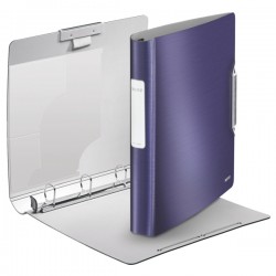 Caiet Mecanic Leitz Active Style Softclick, Mecanism 4dr, Inel 30mm, Polyfoam - Albastru Violet