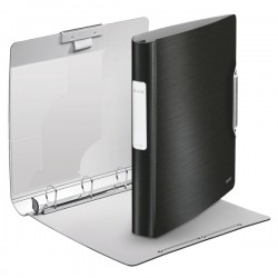 Caiet Mecanic Leitz Active Style Softclick, Mecanism 4dr, Inel 30mm, Polyfoam - Negru Satin