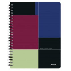 Caiet De Birou Leitz Executive, Pp, A4, 80 Coli, Cu Spira, Dictando, Negru-violet