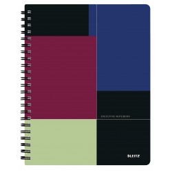 Caiet De Birou Leitz Executive Get Organized, Pp, A4, 80 Coli, Cu Spira, Dictando, Negru-violet