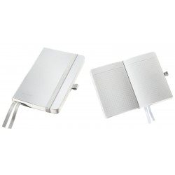 Caiet De Birou A6, Leitz Style, Coperti Flexibile - Alb Arctic, Hartie Crem - Matematica