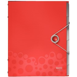 Mapa Plastic Cu 6 Separatoare, Leitz Bebop - Rosu