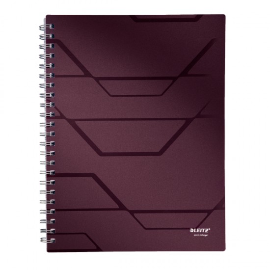 Caiet A4, Cu Spirala, 80 File, Matematica, Leitz Prestige - Coperta Mahon