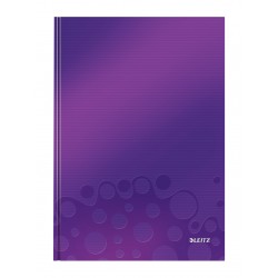 Caiet Leitz Wow, Carton Laminat, Coperta Dura, Fsc, Reciclabil, A4, 80 Coli, Matematica, Mov Caiet Leitz Wow, Carton Laminat, Coperta Dura, Fsc, Reciclabil, A4, 80 Coli, Matematica, Mov